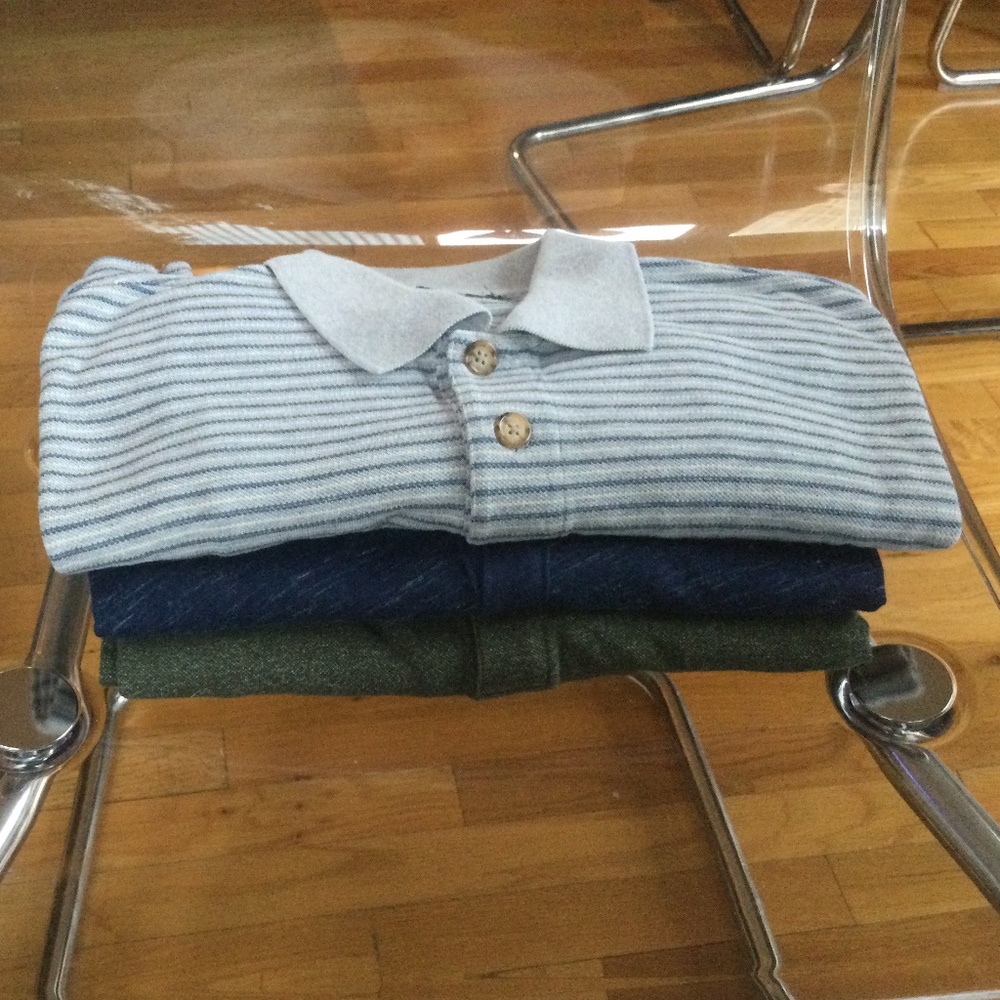 Three Polo shirts, size L
